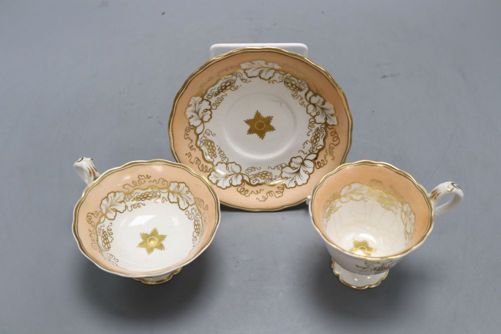 A group of mixed 19th century lustre teawares